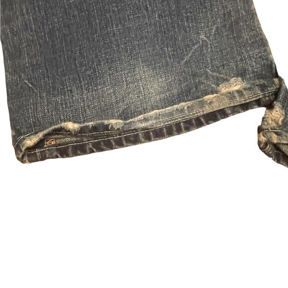 Rock Revival Jeans Mens 34 Casual Denim Embroided Distressed Boot Cut Pants - Picture 9 of 16